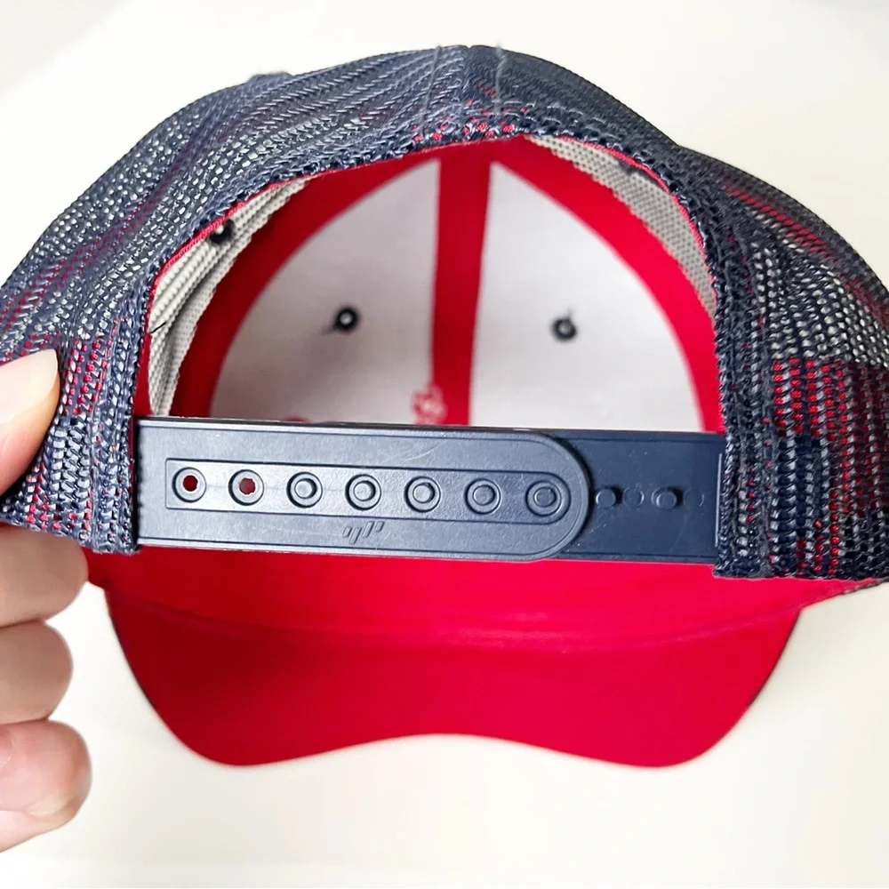 The Classic Phish Red and Blue Trucker’s Cap with Adjustable Snaps - Picture 8 of 9